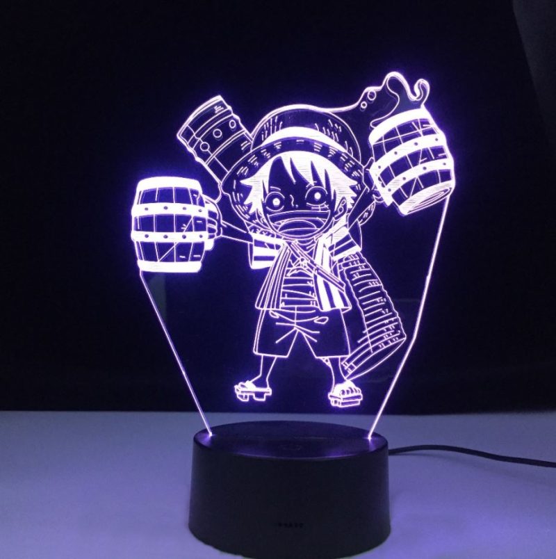 lampe 3d one piece mini luffy - Boutique One Piece - - Magasin N°1 du Manga One Piece