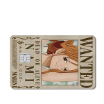 One Piece Autocollant Carte Bancaire Wanted Nami