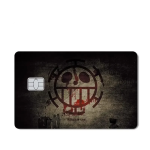 One Piece Autocollant Carte Bancaire Jolly Roger Pirate du cœur