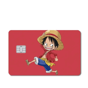 One Piece Autocollant Carte Bancaire Lazy Luffy