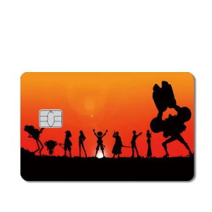 One Piece Autocollant Carte Bancaire Équipes Chapeau De Paille