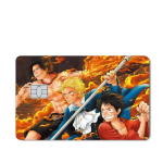 One Piece Autocollant Carte Bancaire Ace Luffy & Sabo