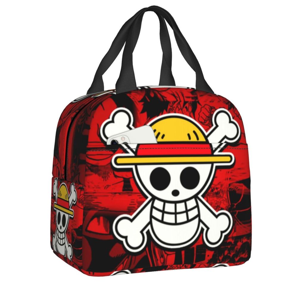 Sac à Déjeuner One Piece Crâne Rouge