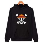 Sweat à Capuche One Piece Jolly Roger Luffy