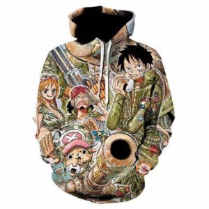 Sweat One Piece Les Chapeau De Paille Style Militaire