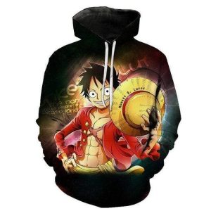 Sweat One Piece Luffy et son Chapeau de Paille