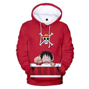 Sweatshirt One Piece Kawaii Monkey D Luffy