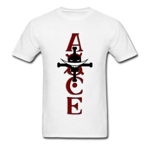 T-Shirt One Piece Ace au Poing Ardent Commandant de Barbe Blanche