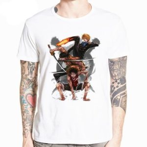 T-Shirt One Piece Fan Art Luffy Sanji et Zoro