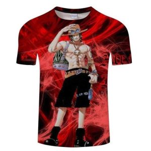 T-Shirt One Piece L’Homme Feu Ace