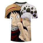 T-Shirt One Piece Law et Luffy