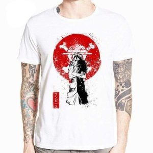 T-Shirt One Piece Luffy et la Lune de Sang