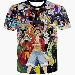 T-Shirt One Piece Luffy et le All Star