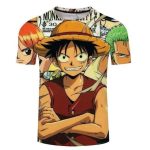 T-Shirt One Piece Luffy Nami et Zoro