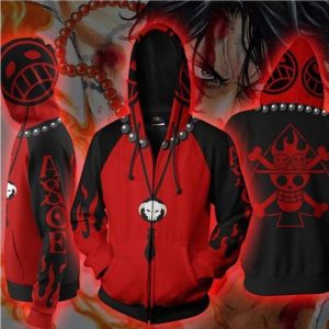 Veste One Piece Ace aux Poings Ardent